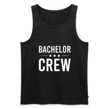 Équipage Bachelor - Débardeur bio Premium Homme - noir - Devant - Michal (187cm)