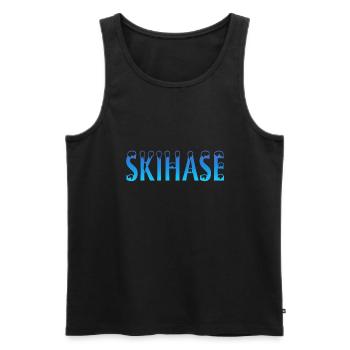 Skihase - Männer Premium Bio Tank Top - Schwarz - Vorne - AI Model Male 178 light (178cm)
