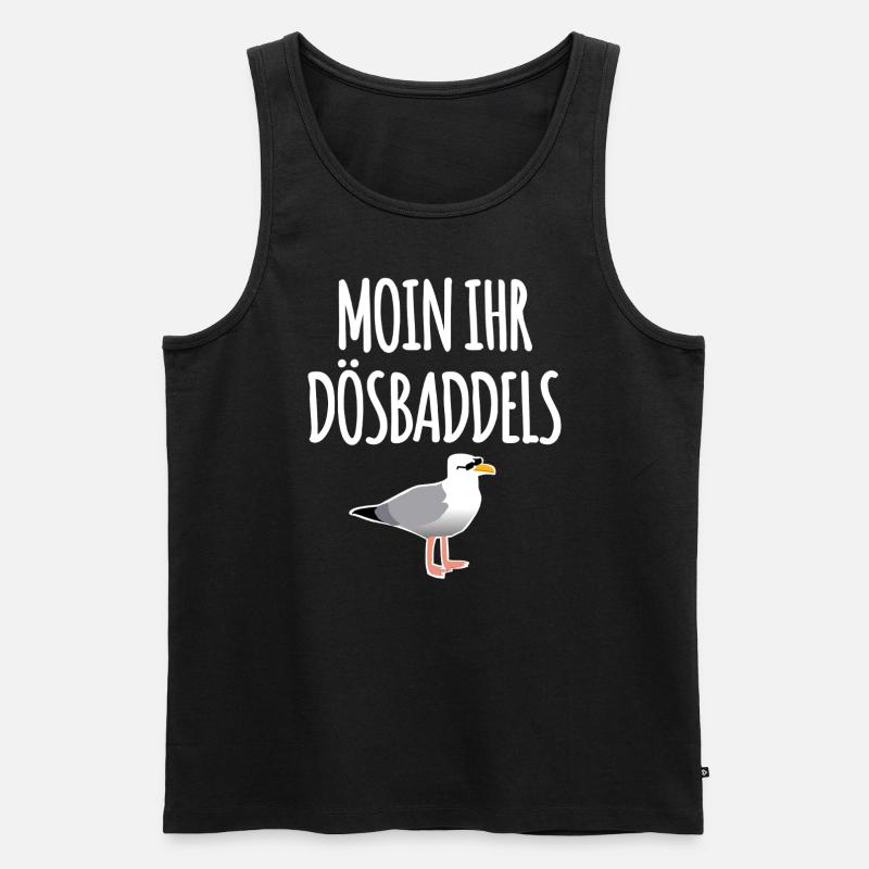 Moin Ihr Dösbaddels - Männer Premium Bio Tank Top - Schwarz