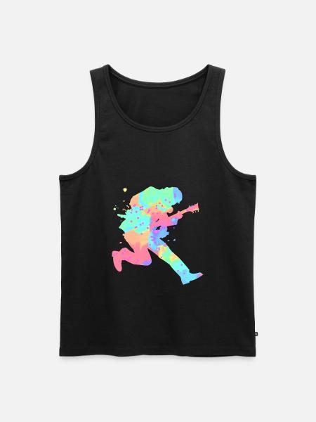 Guitarist - Men's Premium Organic Tank Top - black