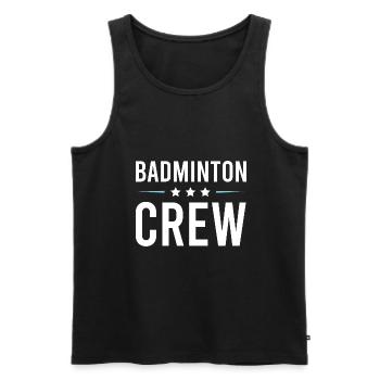 Équipe de badminton - Débardeur bio Premium Homme - noir - Devant - Michal (187cm)