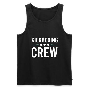 Kickboxing Crew - Men's Premium Organic Tank Top - black - Front - AI Model Male 178 light (178cm)