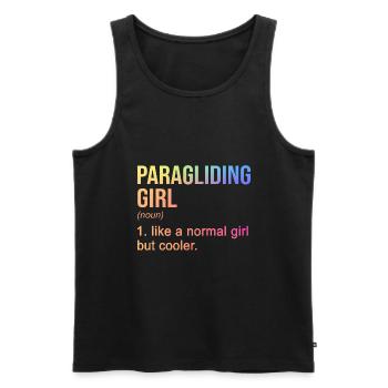 Paragliding Girl Like A Normal Girl But Cooler Par - Männer Premium Bio Tank Top - Schwarz - Vorne - Michal (187cm)