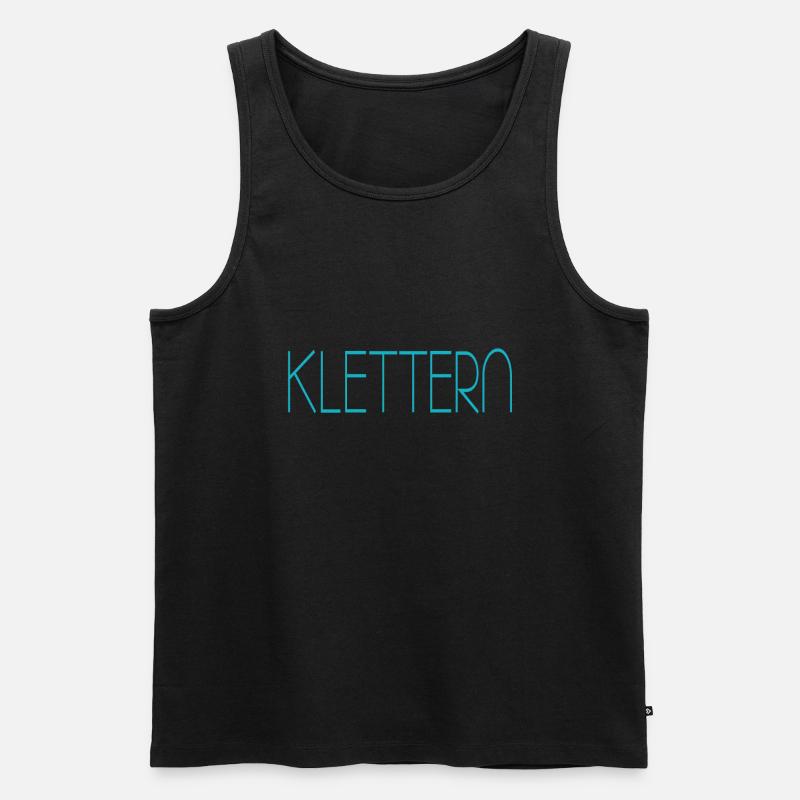 klettern - Männer Premium Bio Tank Top - Schwarz