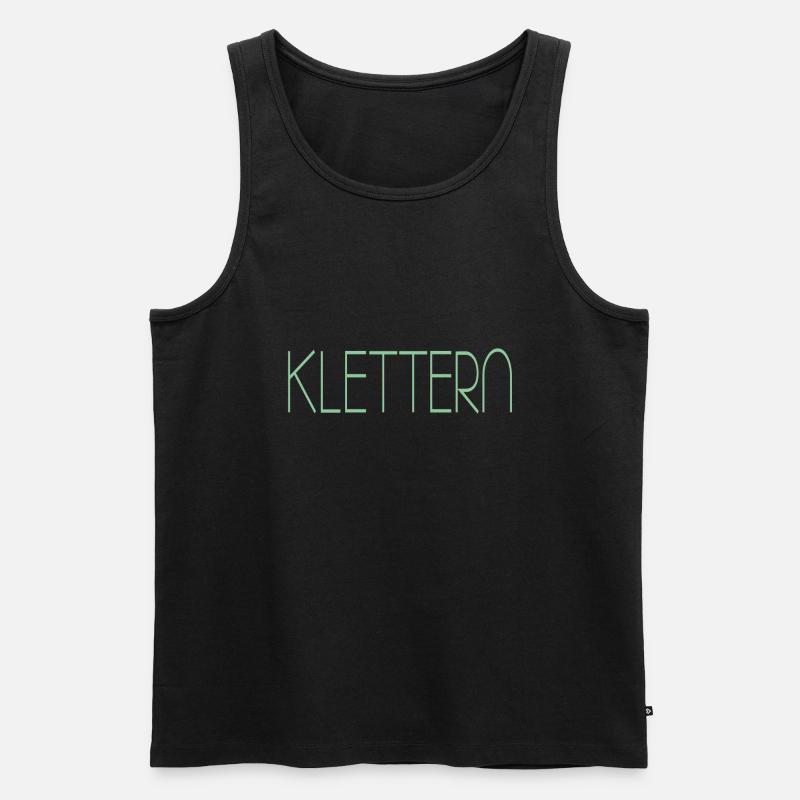 klettern - Männer Premium Bio Tank Top - Schwarz