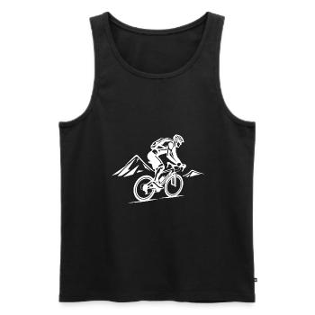 VTT Sports VTT - Débardeur bio Premium Homme - noir - Devant - Michal (187cm)