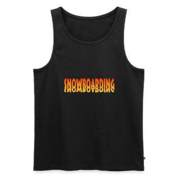 snowboarding boarding - Männer Premium Bio Tank Top - Schwarz - Vorne - AI Model Male 178 light (178cm)