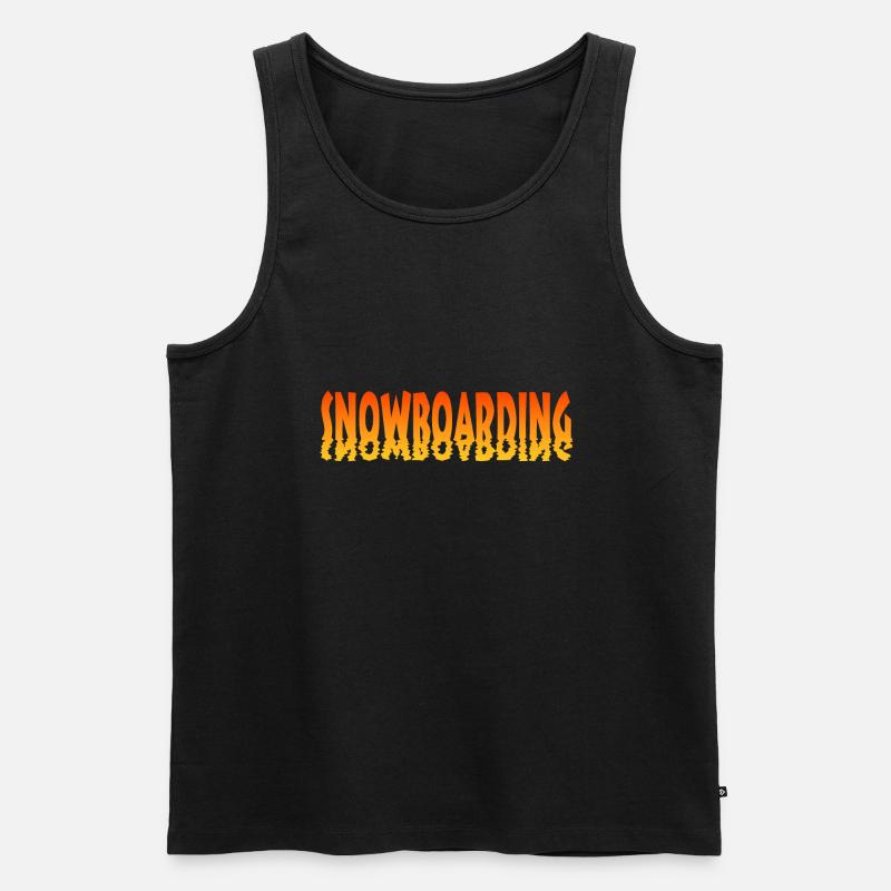 snowboarding boarding - Männer Premium Bio Tank Top - Schwarz