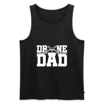 Drone Dad Graphic Drone Flying Quadcopter Pilot RC - Men's Premium Organic Tank Top - black - Front - Michal (187cm)