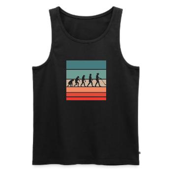 Sondeln Evolution Metal Detector Sondler Vintage - Men's Premium Organic Tank Top - black - Front - Michal (187cm)