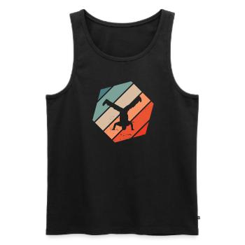 Breakdance Hip Hop Breakdancer Streetdance - Men's Premium Organic Tank Top - black - Front - Michal (187cm)