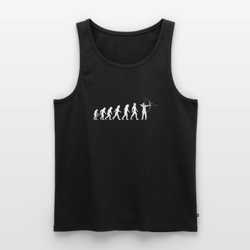 Bogenschießen Bogenschütze Langbogen Evolution Männer Premium Bio Tank Top