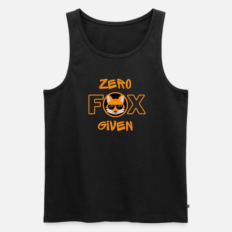 Zero Fox Given - Männer Premium Bio Tank Top - Schwarz