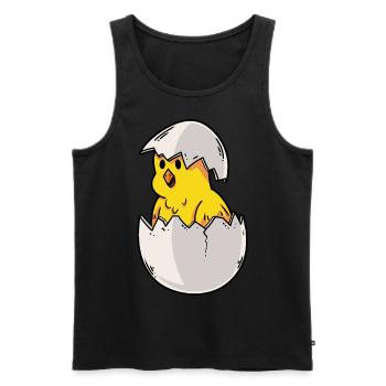 Farm Chicken coop Easter chick Easter egg nest - Men's Premium Organic Tank Top - black - Front - AI Model Male 178 light (178cm)