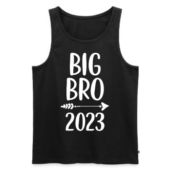 Big Brother 2023 Big Bro 23 - Men's Premium Organic Tank Top - black - Front - Michal (187cm)