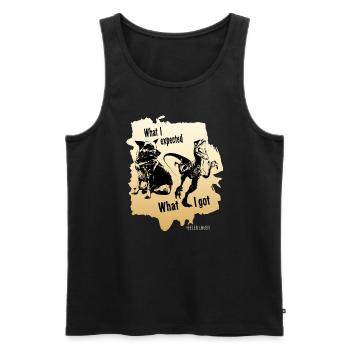 What I Expected HEELER LOVER - Männer Premium Bio Tank Top - Schwarz - Vorne - Michal (187cm)