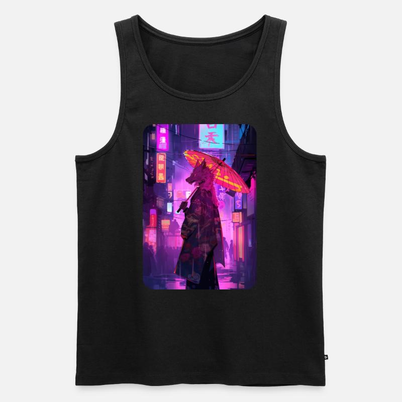 skate worm design 039 - Männer Premium Bio Tank Top - Schwarz