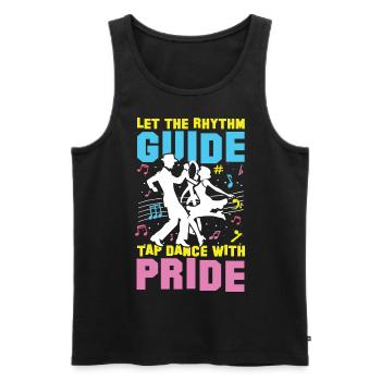 Let The Rhythm Guide Tap Dance With Pride - Männer Premium Bio Tank Top - Schwarz - Vorne - AI Model Male 178 light (178cm)