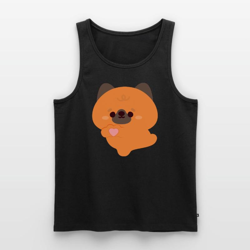 Liebe Deutscher Schäferhund Männer Premium Bio Tank Top