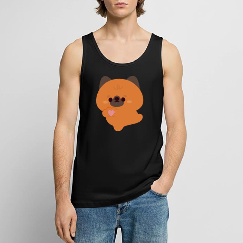 Liebe Deutscher Schäferhund Männer Premium Bio Tank Top