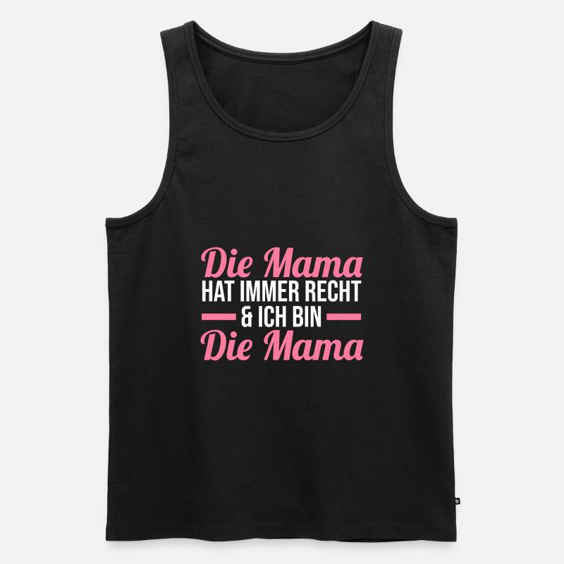Mutter Mama - Männer Premium Bio Tank Top - Schwarz