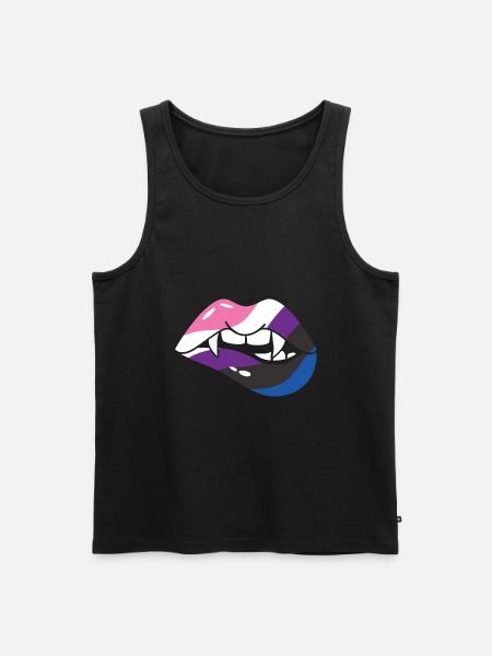 Halloween Vampire Mouth - Men's Premium Organic Tank Top - black