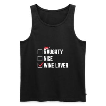 Dabbing Santa Claus Gifts - Men's Premium Organic Tank Top - black - Front - Michal (187cm)