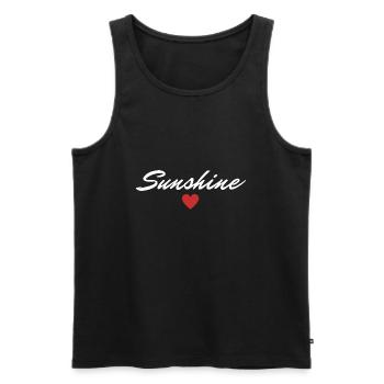 Sunshine Sunshine Valentine's Day Favorite Person - Men's Premium Organic Tank Top - black - Front - Michal (187cm)