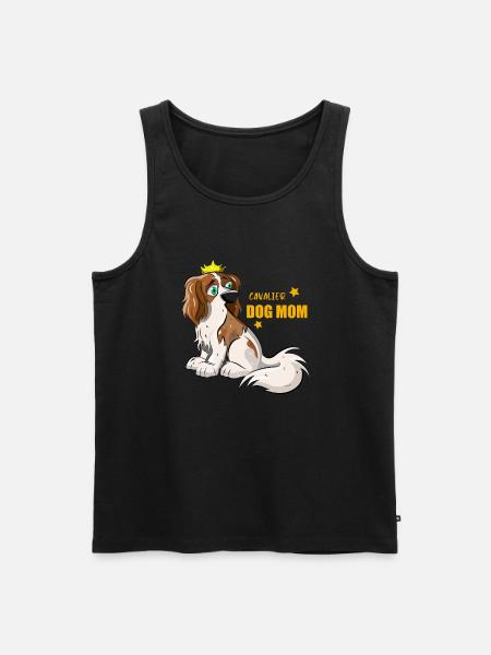 Cavalier Dog Mom - Men's Premium Organic Tank Top - black