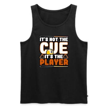 Billiards - It's Not The cue, It's The Player - Men's Premium Organic Tank Top - black - Front - Michal (187cm)