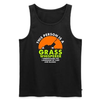Lawn Care This Person Is A Grass Whisperer - Men's Premium Organic Tank Top - black - Front - Michal (187cm)