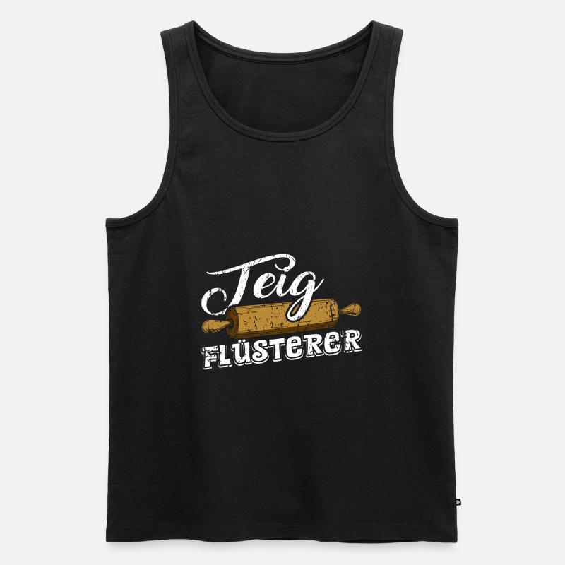 Teig Flüsterer - Männer Premium Bio Tank Top - Schwarz