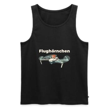 Flughörnchen - Eichhörnchen in Quadrocopter - Männer Premium Bio Tank Top - Schwarz - Vorne - Michal (187cm)