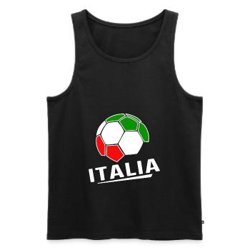 Italie Football Italie - Débardeur bio Premium Homme - noir - Devant - Michal (187cm)