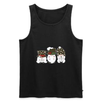 Noël Noël Gnomies - Débardeur bio Premium Homme - noir - Devant - Michal (187cm)