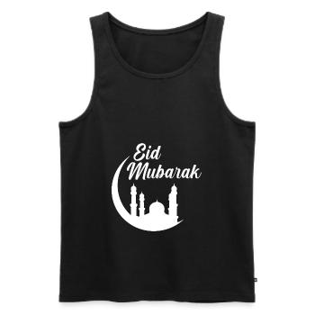 Eid Mubarak Islam Muslim Ramadan Mubarak Gift - Men's Premium Organic Tank Top - black - Front - AI Model Male 178 light (178cm)