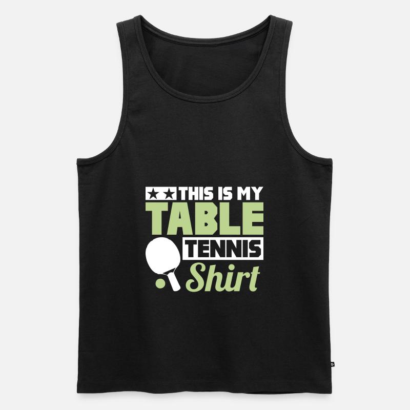 C’est mon tennis de table - Débardeur bio Premium Homme - noir
