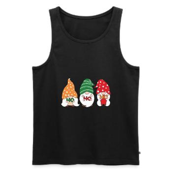 Noël Noël Gnomies - Débardeur bio Premium Homme - noir - Devant - Michal (187cm)