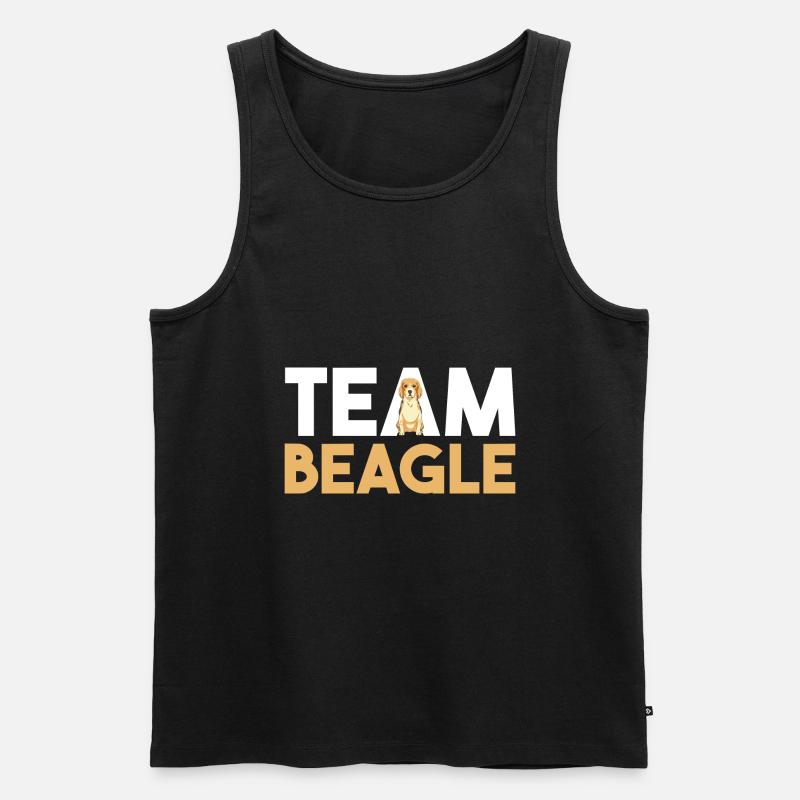 Hund Beagle - Männer Premium Bio Tank Top - Schwarz