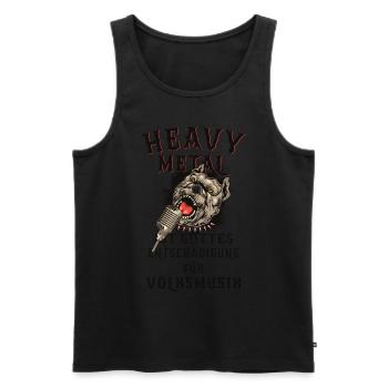Heavy Metal Music - Männer Premium Bio Tank Top - Schwarz - Vorne - Michal (187cm)