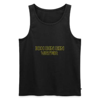 Vatertag für den Papa Wars Vater Star Mann Männer - Männer Premium Bio Tank Top - Schwarz - Vorne - AI Model Male 178 light (178cm)
