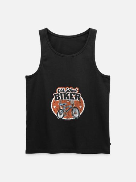 Old School Biker - Bonanzarad - Men's Premium Organic Tank Top - black