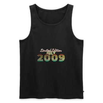 16. Geburtstag Limited Edition (SCR) 07/2009 - Männer Premium Bio Tank Top - Schwarz - Vorne - Michal (187cm)