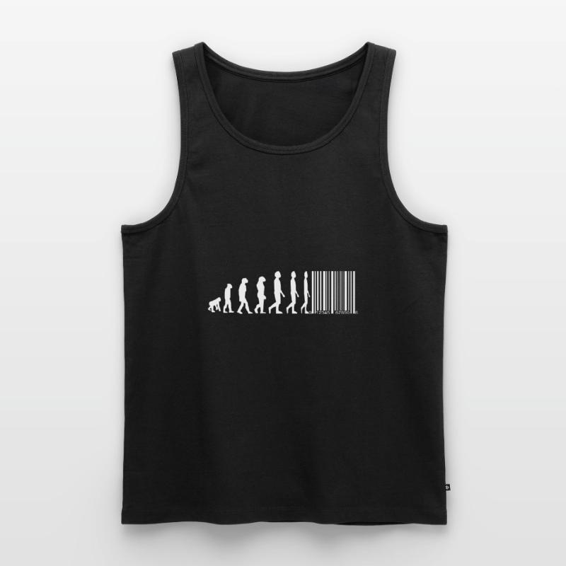 Evolution code-barres Débardeur bio Premium Homme