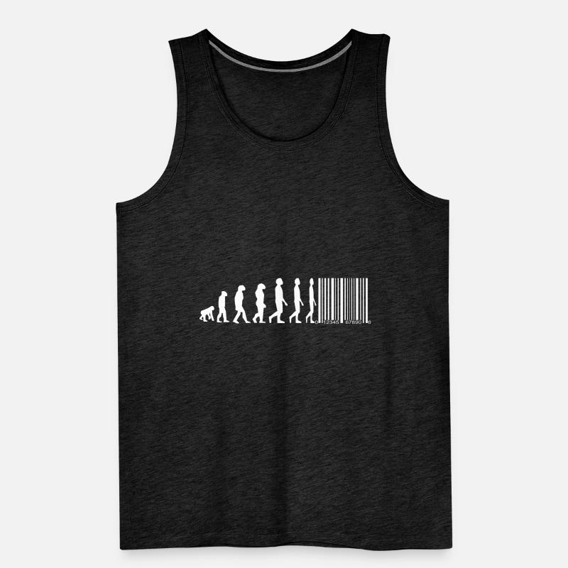 Evolution Barcode Männer Premium Bio Tank Top
