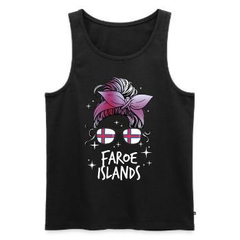 Faroe Islands - Men's Premium Organic Tank Top - black - Front - AI Model Male 178 light (178cm)