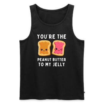 Valentine's Day- You're The Peanut Butter - Men's Premium Organic Tank Top - black - Front - Michal (187cm)