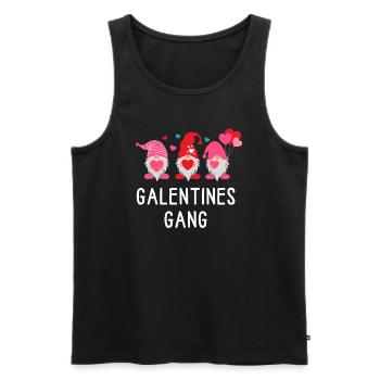 Funny Valentines Gift Ideas - Men's Premium Organic Tank Top - black - Front - AI Model Male 178 light (178cm)