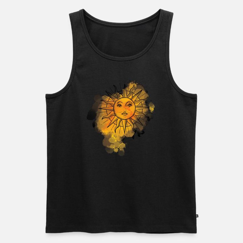Dark Sun - Männer Premium Bio Tank Top - Schwarz