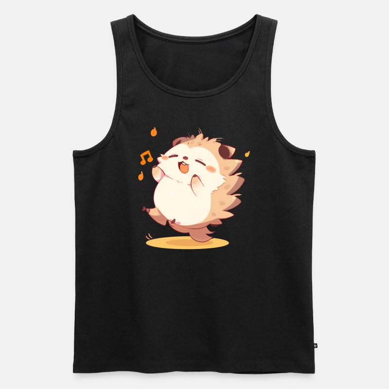 Igel-Tänzer - Männer Premium Bio Tank Top - Schwarz